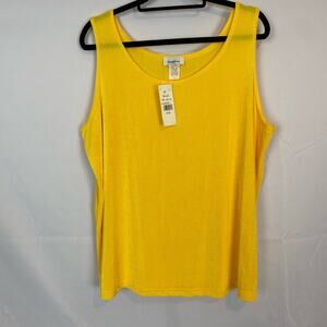 Sun Fire U.S.A. Women's Yellow Tank Top - Size 2X, Sleeveless, NWT